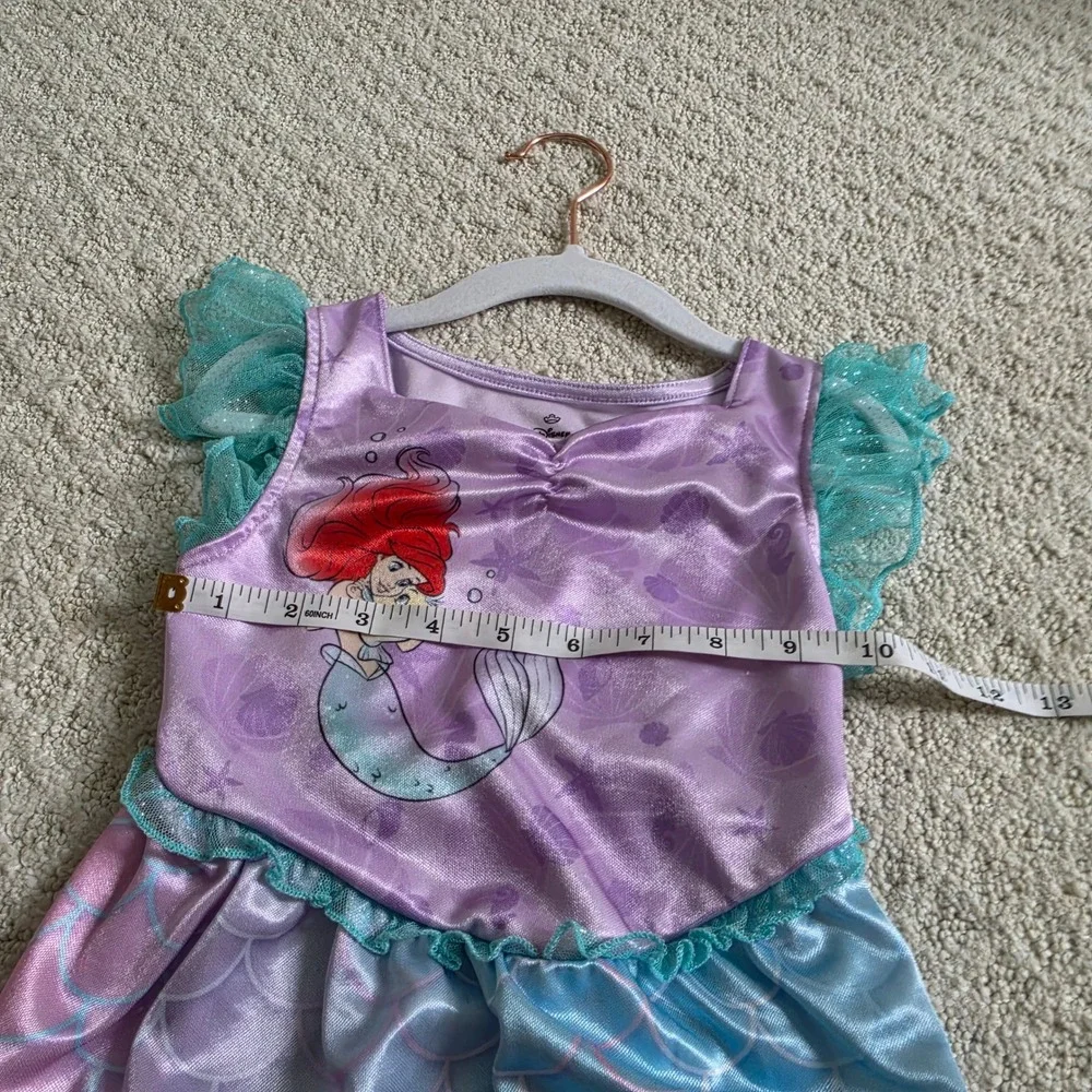 Disney Princess Ariel Little Mermaid Nightgown Toddler size 5T Dress